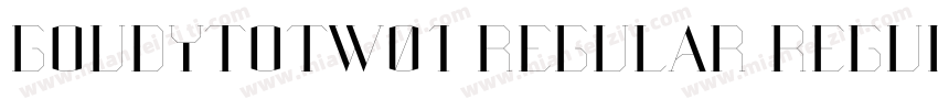 GoudyTOTW01 Regular Regular字体转换